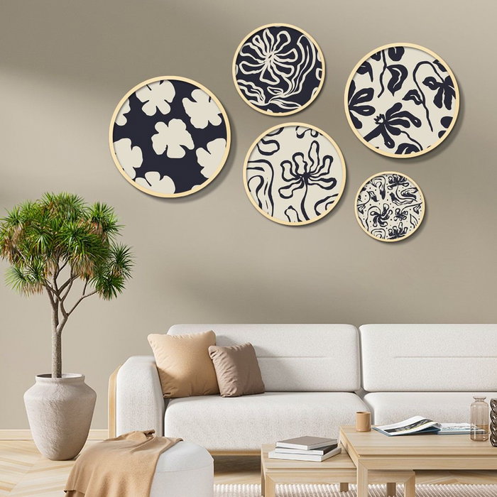 Wallity Yats-05 Conjunto de 5 Cuadros Decorativos Multicolor Wallity Yats-05 Conjunto de 5 Cuadros Decorativos Multicolor